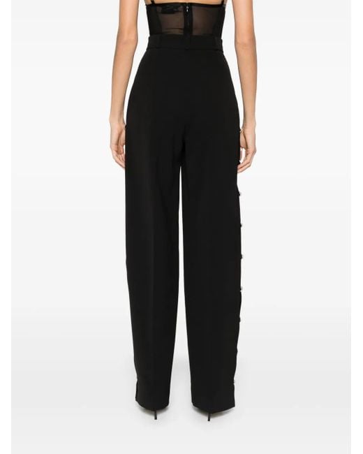 Nissa Black Hose mit Kristallverzierung