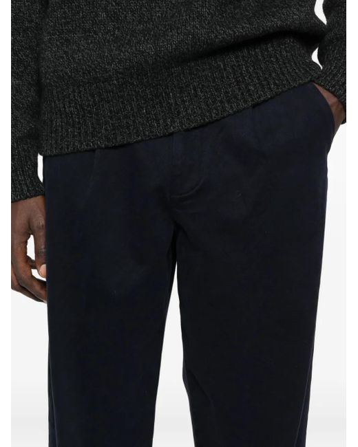 Re-hash Blue Pleated Pocket Trousers for men