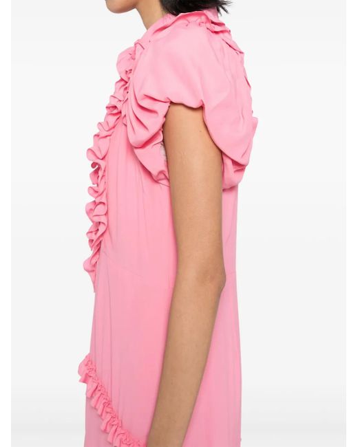 Simone Rocha ラッフル ドレス Pink