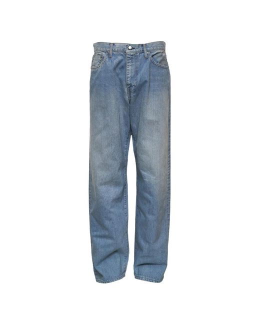 vowels Blue Baggy-Fit Jeans for men