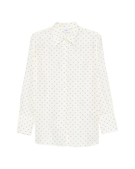 Aspesi White Polka Dot Shirt