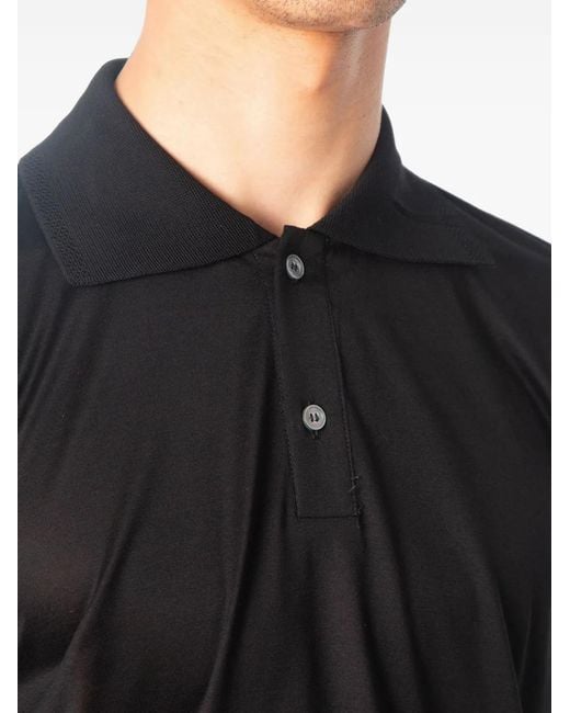 Daniele Fiesoli Black Polo À Manches Courtes for men