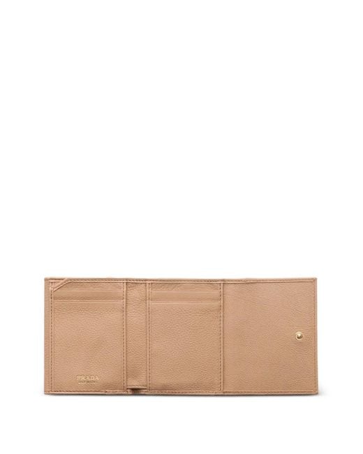 Prada Natural Small Leather Wallet
