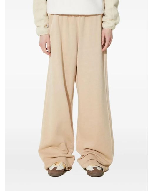 Adidas Natural Logo-Embroidered Track Pants