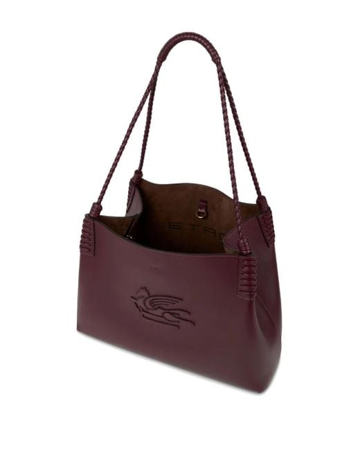 Etro Purple Medium Libra Tote Bag