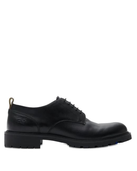 Burberry Black Rogue Derby Shoes for men