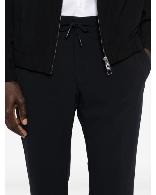 Karl Lagerfeld Black Pace Drawstring Trousers for men