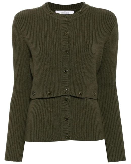 ROKH Green Multi Buttons Cardigan