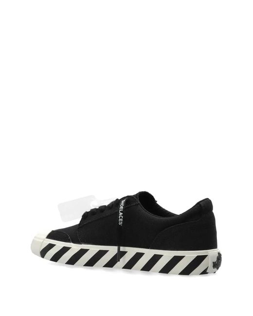 Off-White c/o Virgil Abloh Black Vulcanized Undercut Sneakers