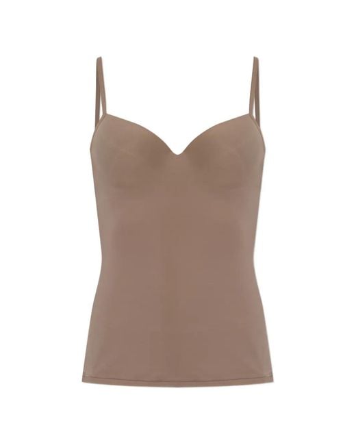 Hanro Brown Sweetheart Bra