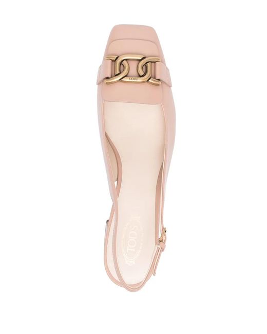 Tod's Pink Pumps Leather