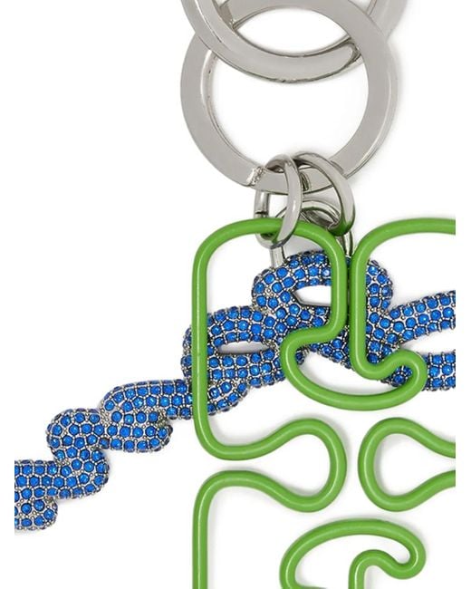Ganni Blue Logo Keyring