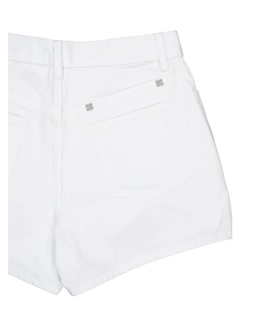 Givenchy White Denim Shorts