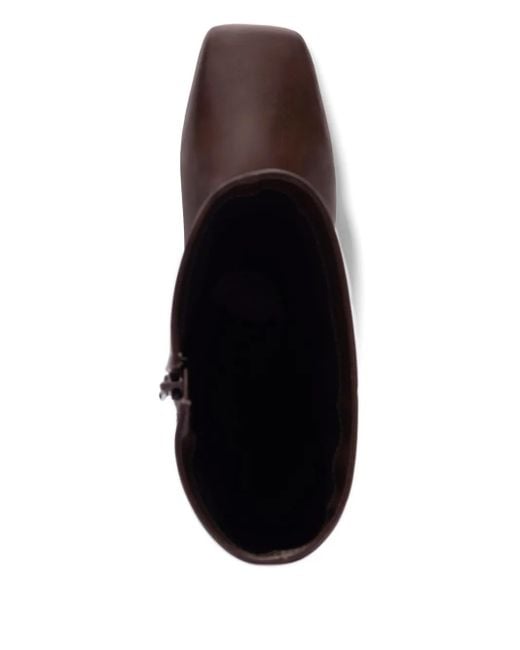 Bernardo Brown Barnes Square-Toe Riding Boots