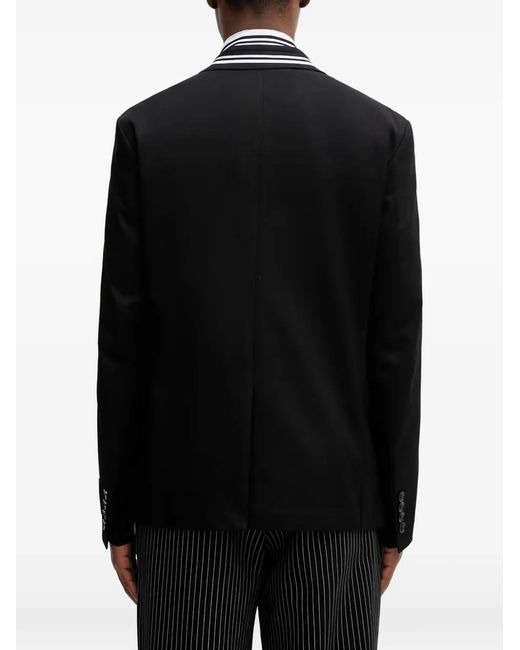 Fred Perry Black Single-Breasted Blazer for men