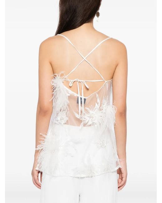 Macgraw White Birdy Top