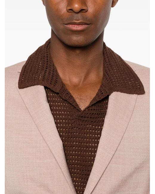 Antony Morato Pink Notched-Lapel Blazer for men