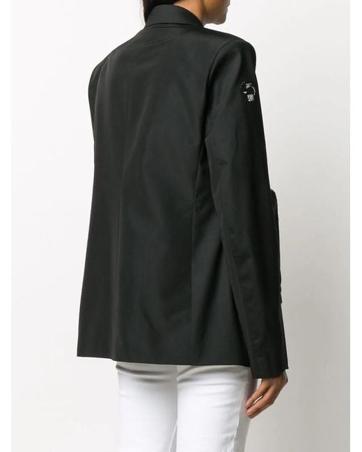 Heron Preston Black Tailored Wrap-Front Blazer