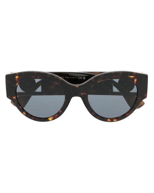 Versace Black Medusa Head Tortoiseshell-Effect Sunglasses