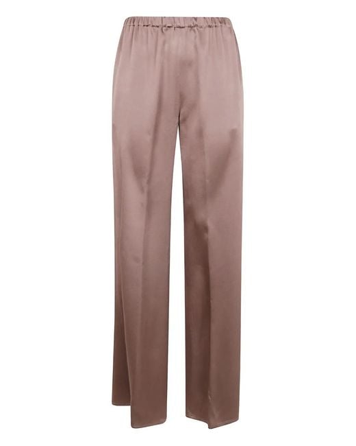 Antonelli Brown Elastic-Waist Trousers