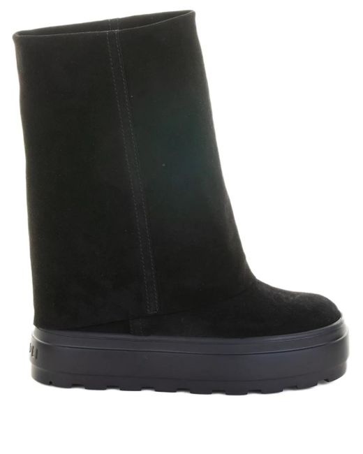 Casadei Black Stiefeletten mit Plateausohle