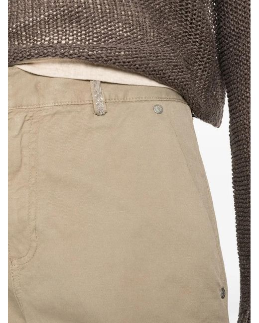 Panicale White Tapered Trousers