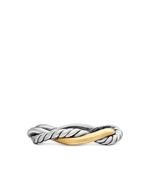 David Yurman White 14Kt Petite Infinity Band Ring (4Mm)