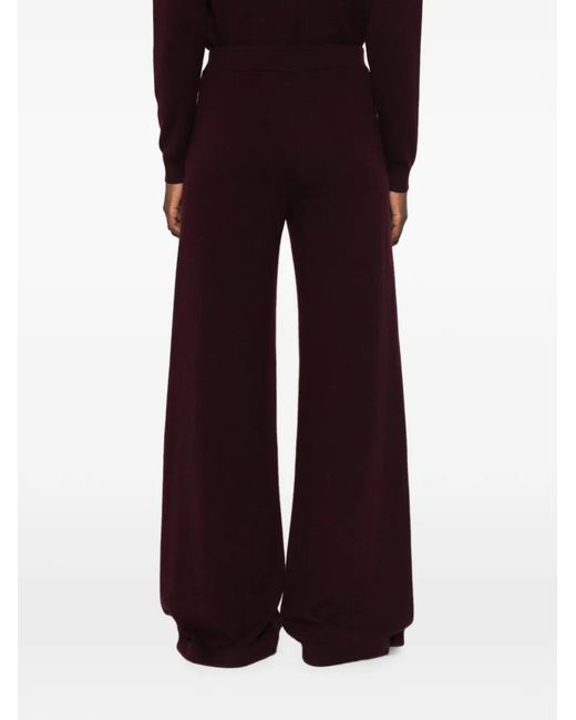 Bompard Purple Cashmere Palazzo Pants