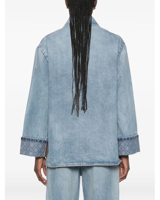 Tory Burch Blue Barn Denim Jacket