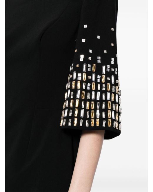 Jenny Packham Highball Queen Midi-jurk Verfraaid Met Kristallen in het Black