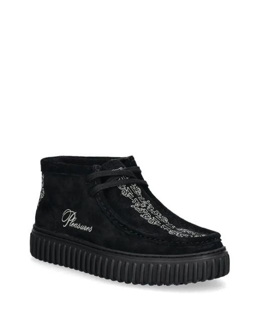 Clarks Black Torhill Shoes for men