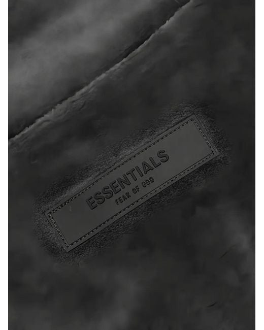 Fear Of God Black Velour Mock-Neck Sweatshirt