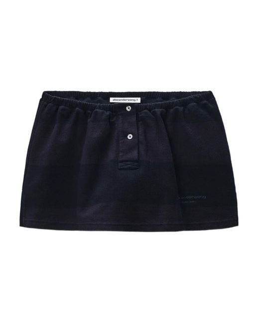 Minifalda con cinturilla elástica Alexander Wang de color Blue