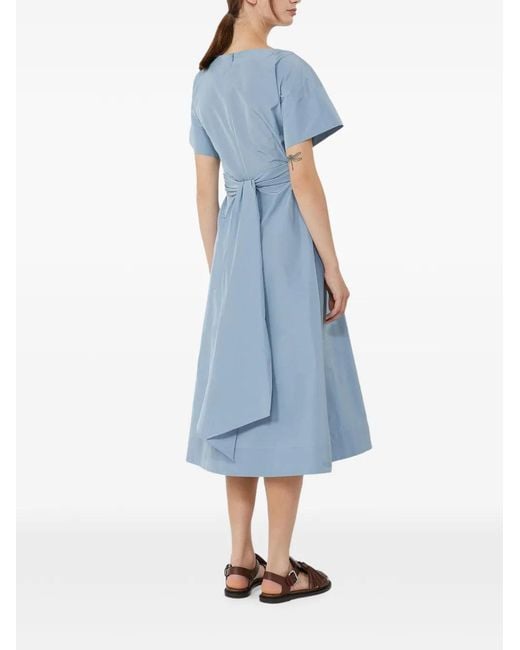 Max Mara Blue Belted Dress
