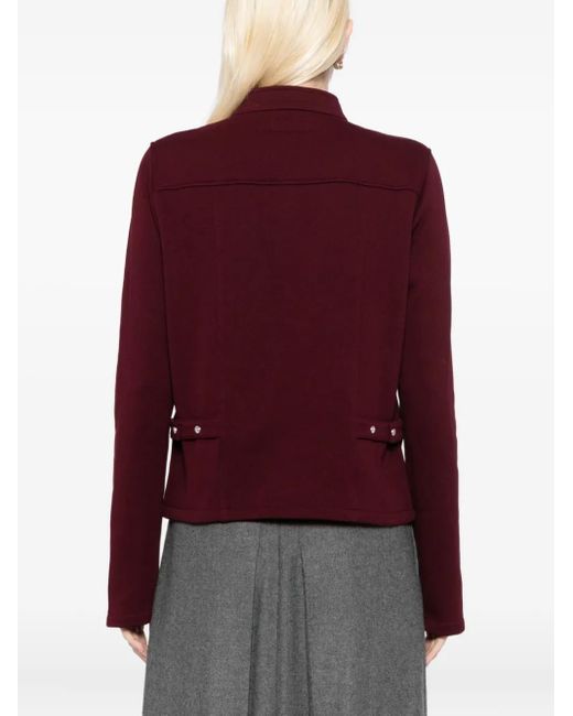 Agnes B. Purple Buttoned-Up Jacket