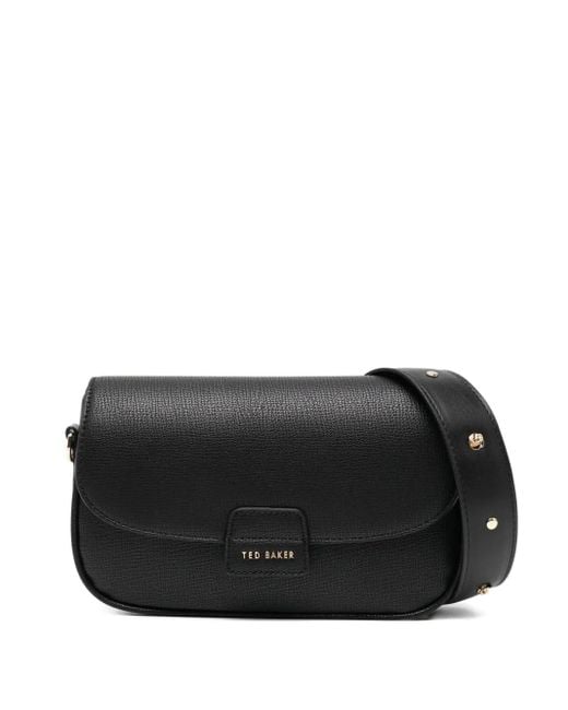 Ted Baker Black Logo-Embossed Crossbody Bag