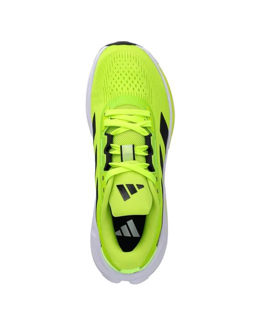 Adidas Green Striped Panelled Sneakers for men