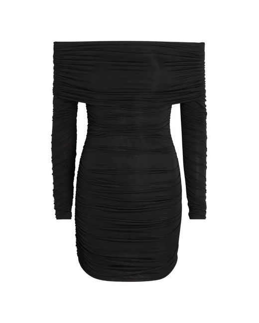 Ronny Kobo Black Kya Off-The-Shoulder Mini Dress
