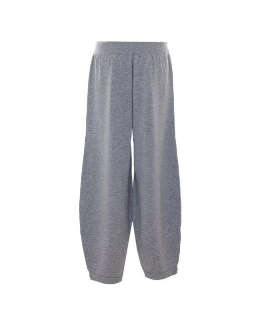ELEH Gray Drawstring Knitted Track Pants