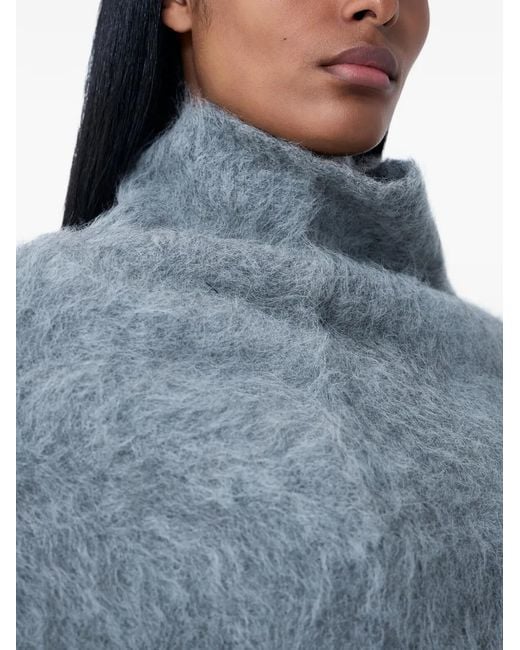 Totême Blue Alpaca Stand Neck Warmer
