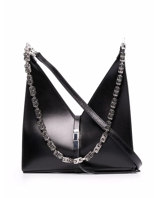 Givenchy Black Cut Out Mini Leather Crossbody Bag