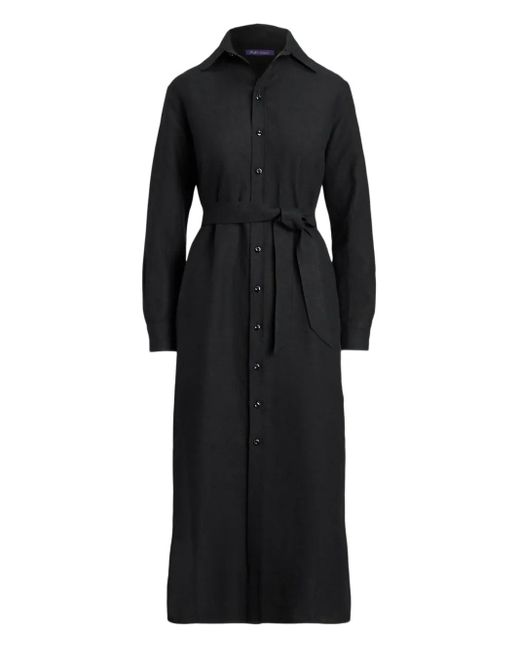 Ralph Lauren Button-Up Blousejurk in het Black