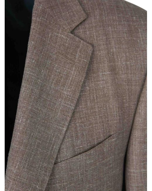 Canali Brown Three-Piece Suit for men