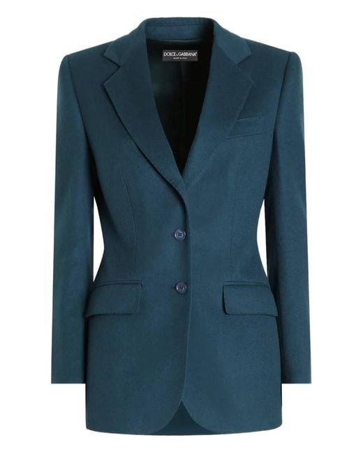 Dolce & Gabbana Blue Buttoned Jacket