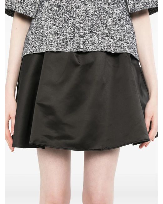 JNBY Black A-Line Mini Skirt