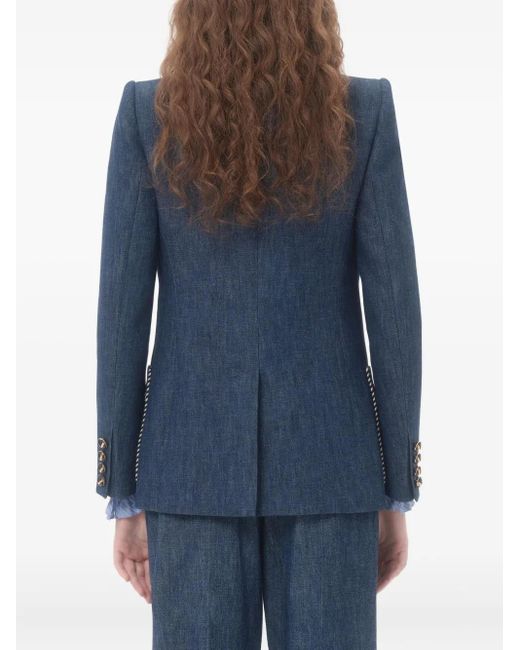 Valentino Garavani Blue Chambray Denim Jacket