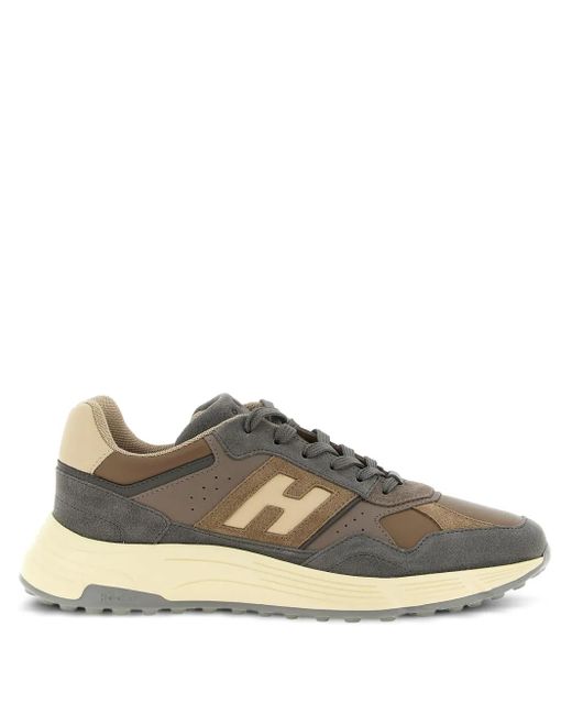 Hogan Brown Hyperlight Suede Leather Sneakers for men