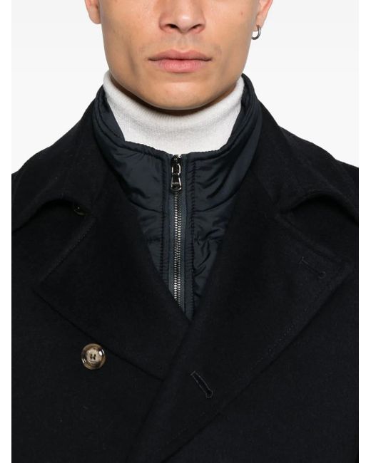 Barba Napoli Wollen Sailorjas Met Dubbele Rij Knopen in het Black voor heren