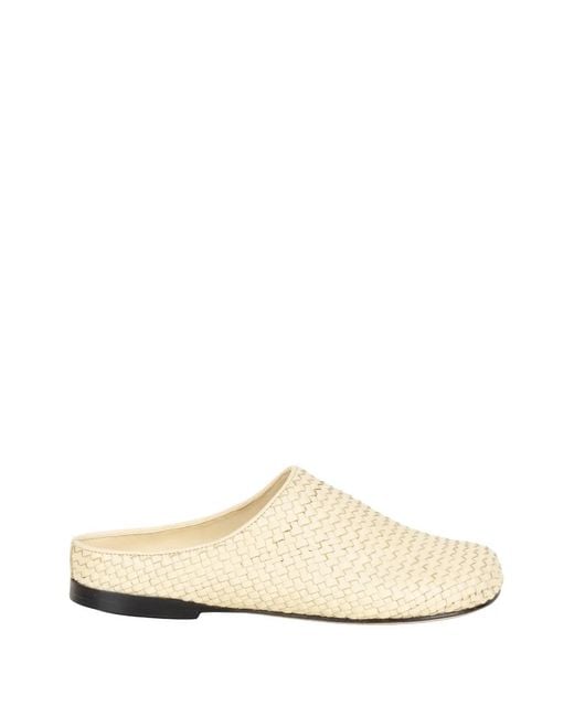 JVAM White Woven Mules