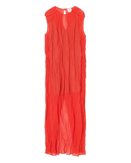 Alysi Red Sleeveless Maxi Dress